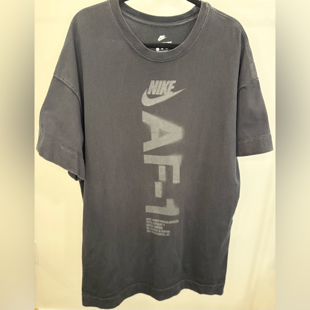 Nike AF-1 Air Force One BVRTN Oregon Men's Black Shirt XXL